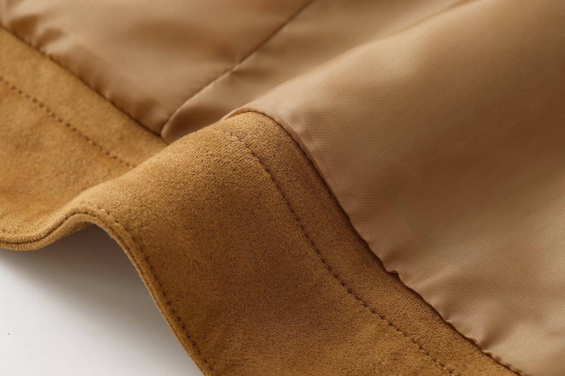 CAMEL Stand-up collar long-sleeved zipper jacket coat for wholesale on Faire5