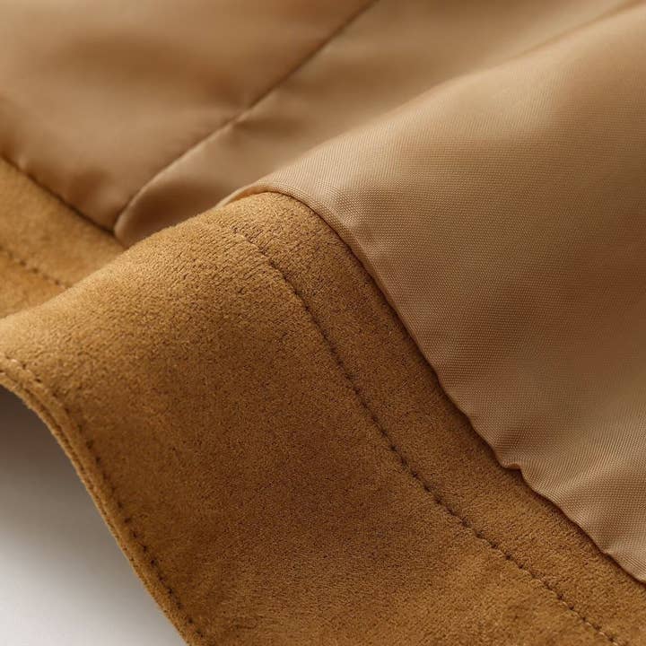 CAMEL Stand-up collar long-sleeved zipper jacket coat for wholesale on Faire5