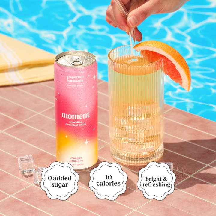 Moment - Wholesale Soda/Carbonated Drink - grapefruit lemonade 12 cans1