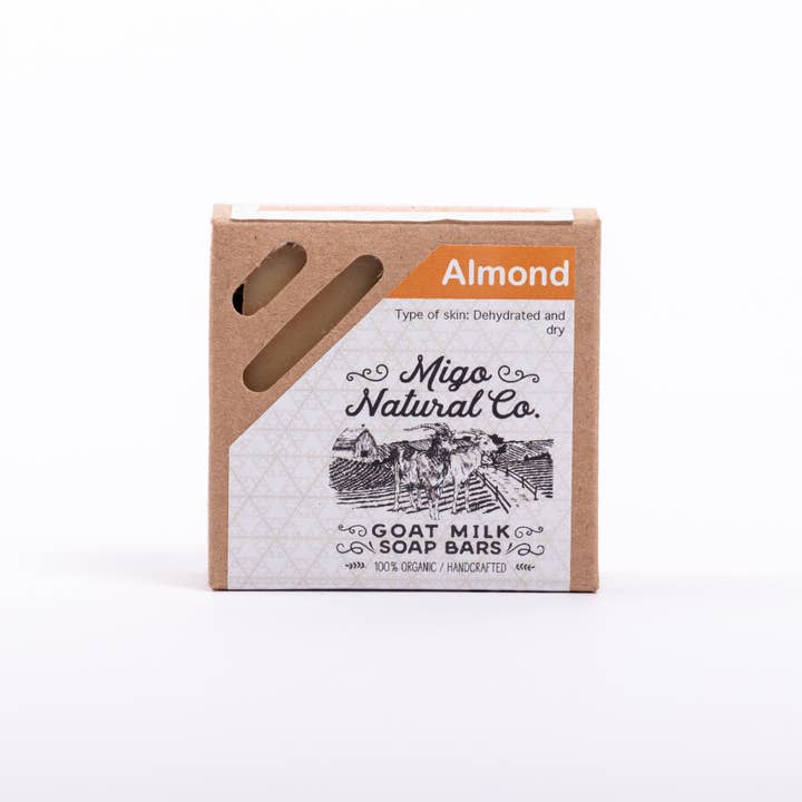 Almond Soap for wholesale by Migo Natural Co.
