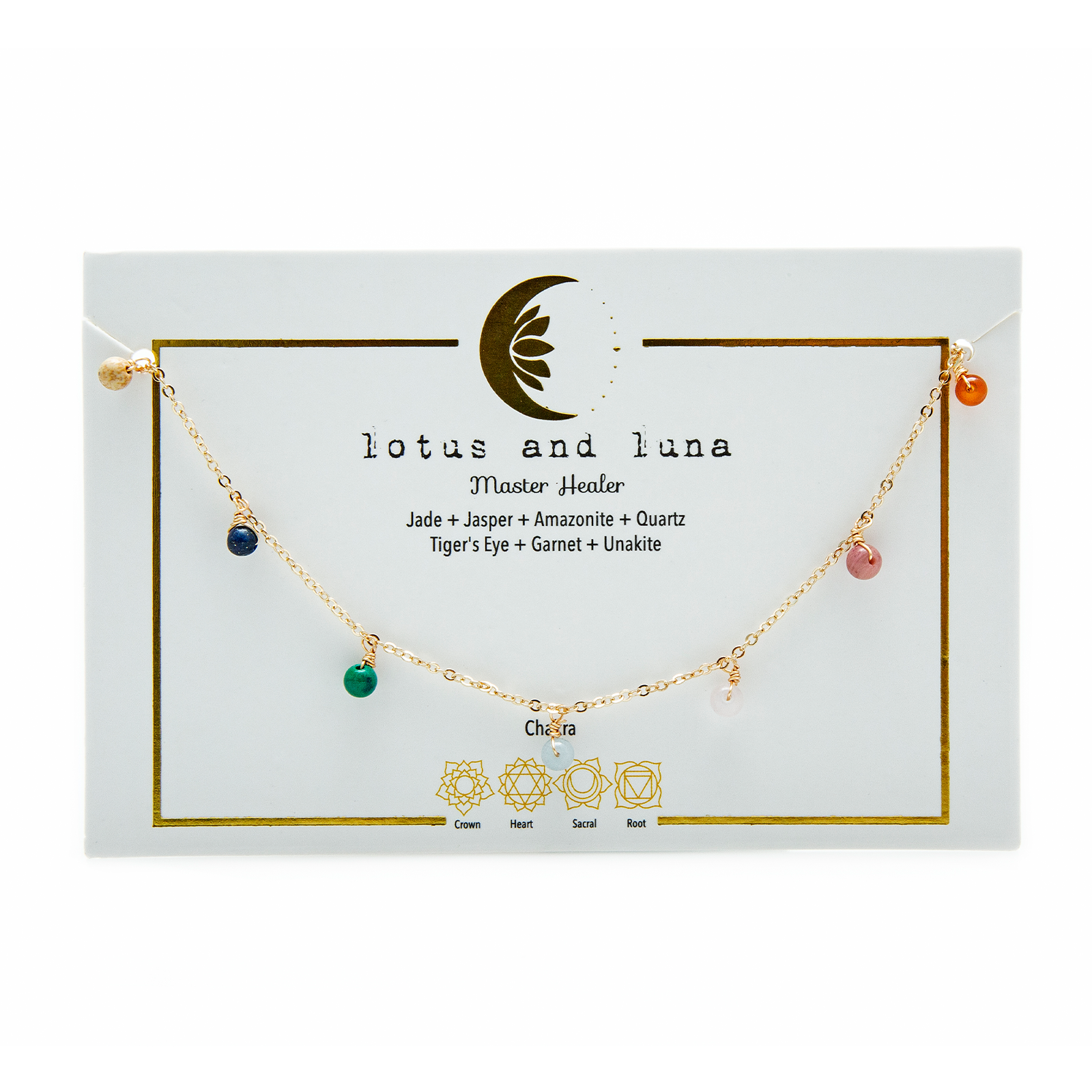 Lotus and Luna - Wholesale Pendant/Charm Necklace - Silver 4mm Master Healer Dewdrop Necklace5