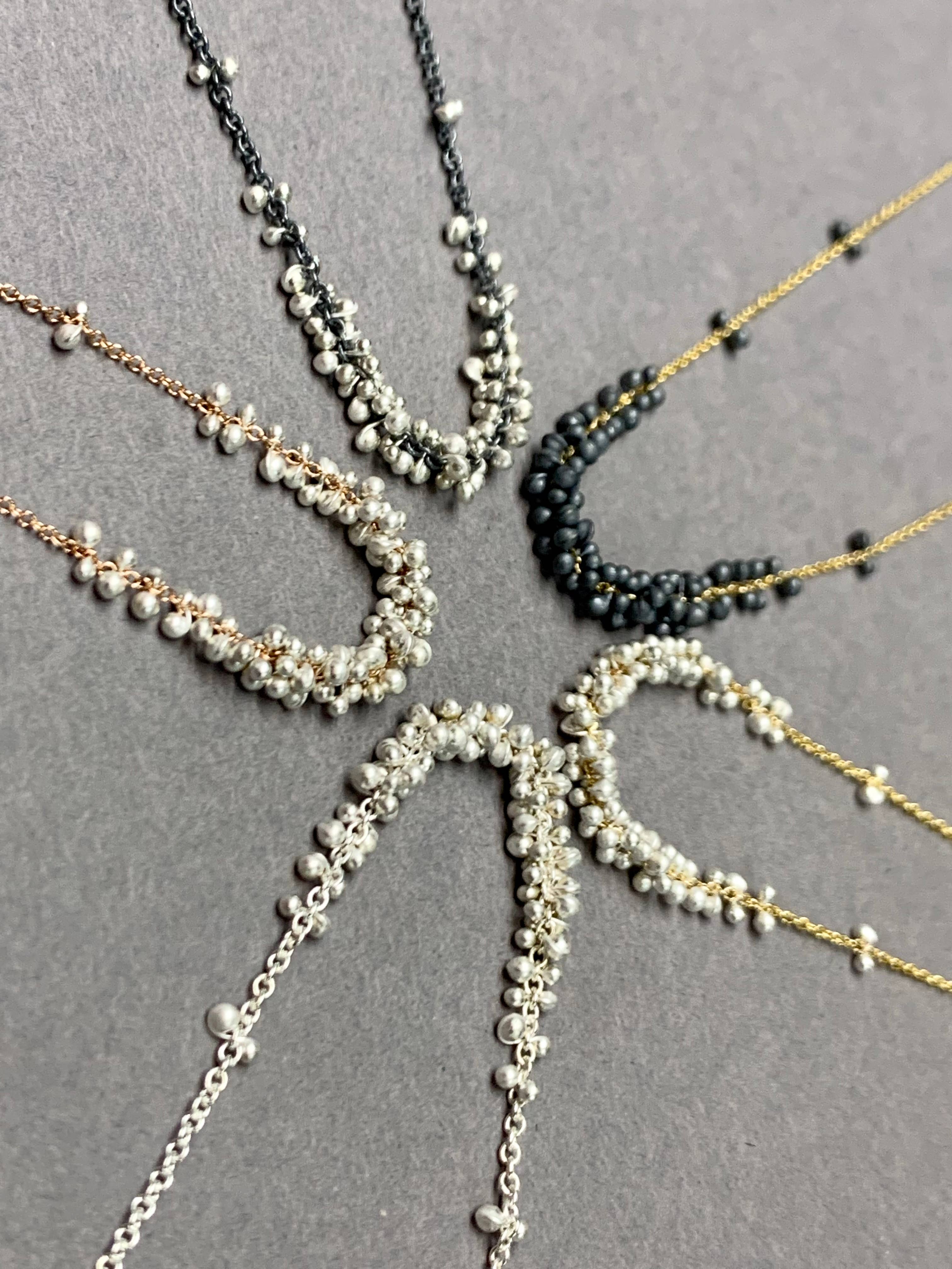 YedOmi Jewelry - Wholesale Link & Chain Necklace - Clustered Wisteria Necklace- 18 inches5