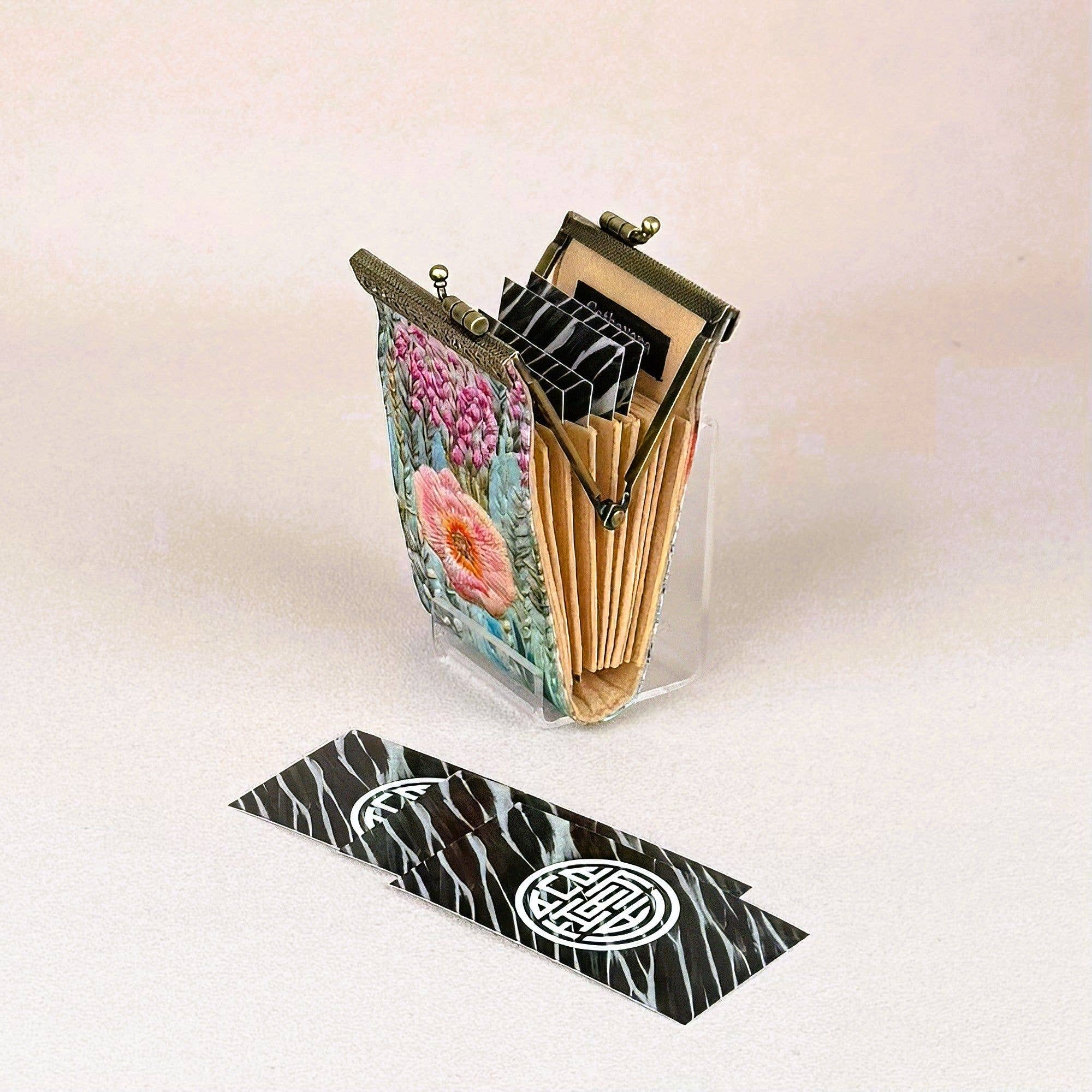 Cathayana - Wholesale Card Holder - Women's - RFID Floral Embroidery Card Holder – Digital Print1