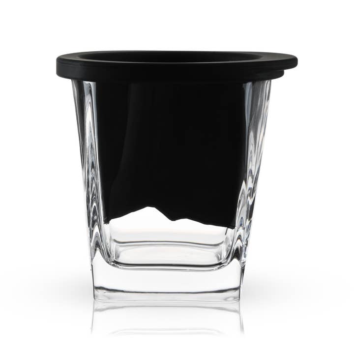 Viski - Wholesale Cocktail/Liquor Glass - Glacier Rocks® Mountain Ice Mold & Crystal Whiskey Glass Set