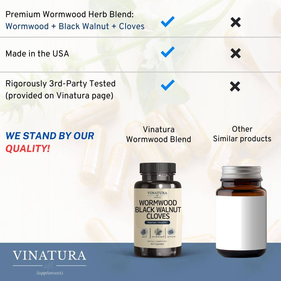 VINATURA SUPPLEMENTS - Wholesale Oral Supplement/Vitamin - Wormwood Black Walnut Cloves4