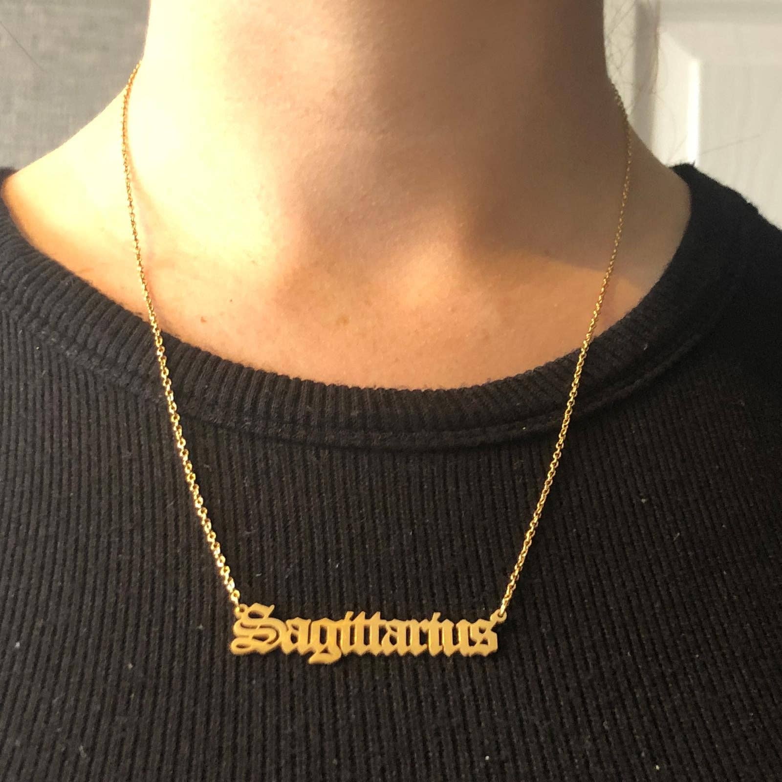 Gifts From The Crypt - Vente Colliers à pendentif - Collier Signe du Zodiaque Ancien Anglais Horoscope Gothique Astrologie8