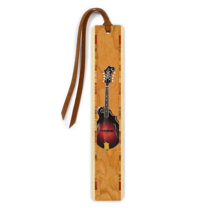 Mandolin (Color ) Musical Instrument Wooden Bookmark for wholesale by Mitercraft