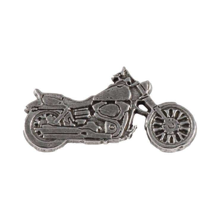 Motorcycle Chopper Pewter Lapel Pin Brooch, A243 for wholesale by Creative Pewter Designs