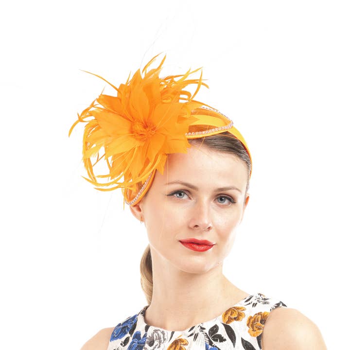 FEATHER BOW HEADBAND | AJ731H for wholesale by KaKyCo