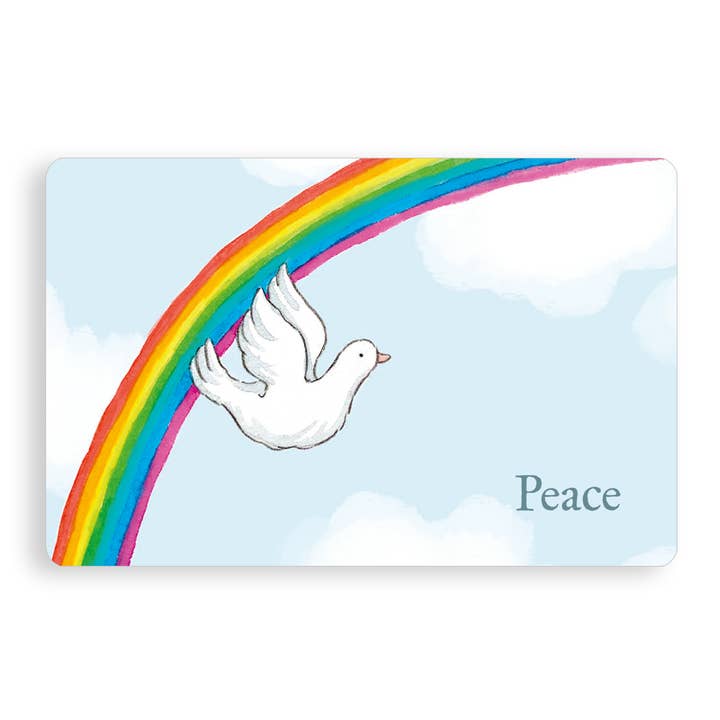 Mini card - Dove and rainbow for wholesale by Nice Things by Helena