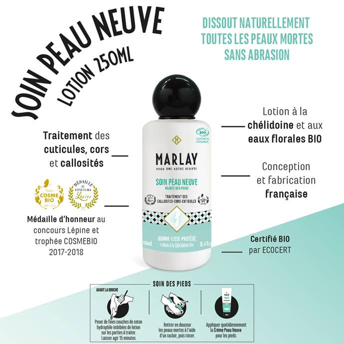 Marlay Cosmetics - Vente Crème pour les pieds - Coffret Rituel Peau Neuve –Soin des pieds