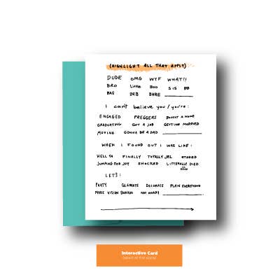 Infinite Spirit - Wholesale Everyday Greeting Card - Interactive 2 All Occasions1