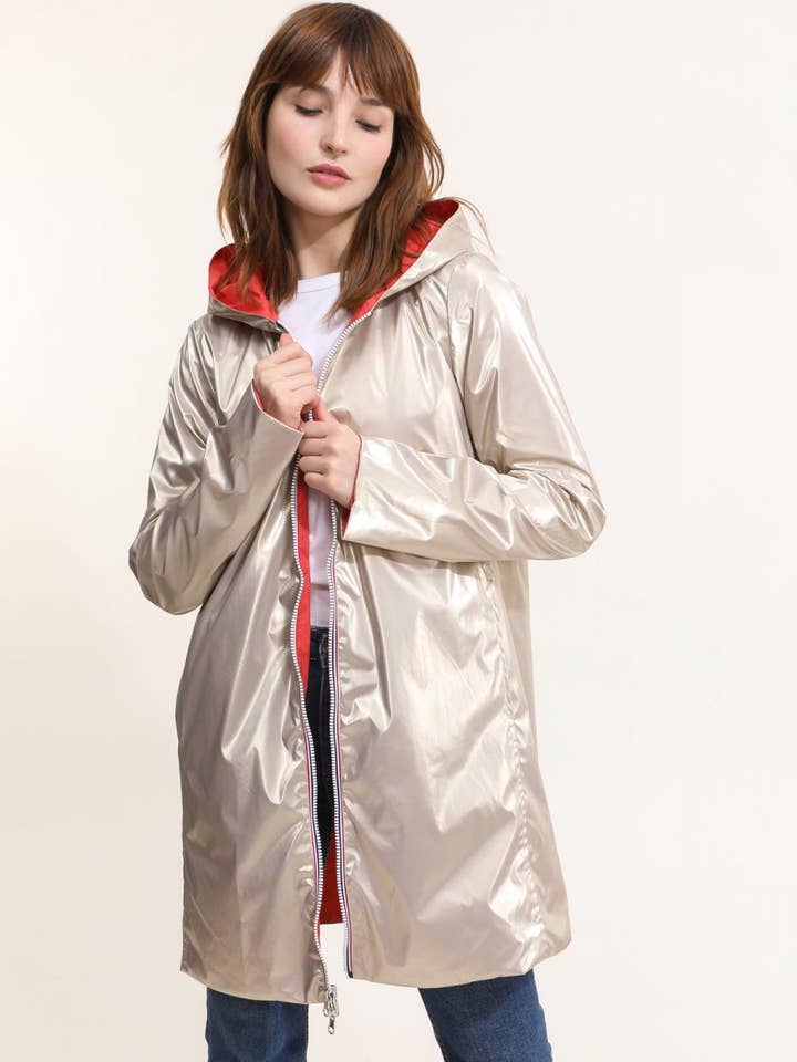 Laura Jo - Wholesale Raincoat - Women's - Long reversible raincoat31