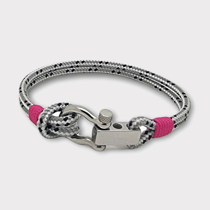 Pulsera náutica ROYAL gris rosa 3mm (RYL01) para venta al por mayor de Break Time