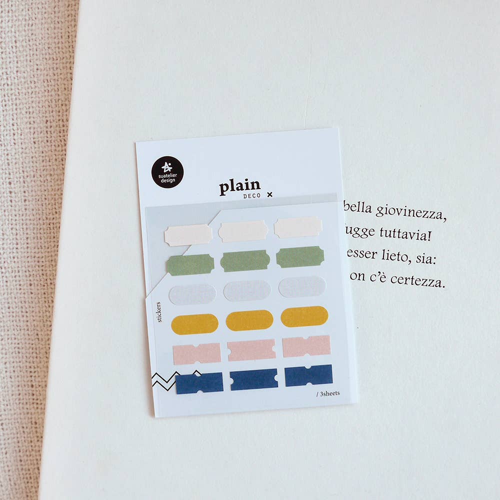 Suatelier Plain Deco Sticker - 58
