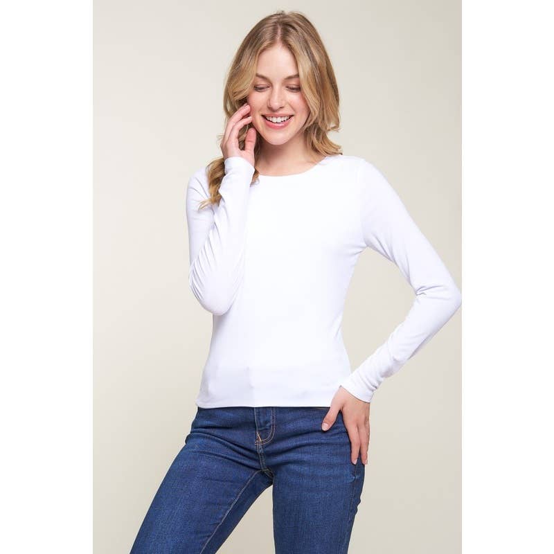 Popular 21 – wholesale Knit top – Women's – Double Layer Crew Neck Long Sleeve Rib Knit Top17