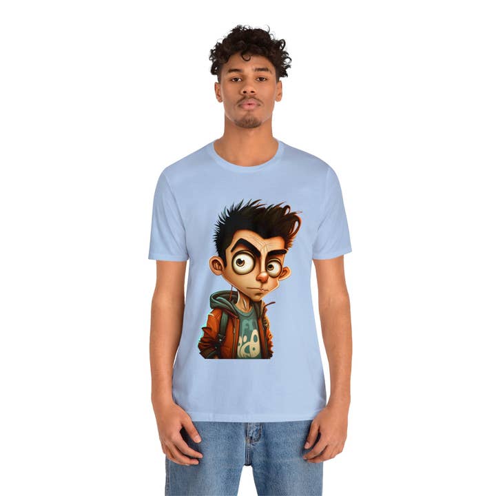 Camiseta Funny Big Head Kid Cartoon por atacado de Victorholistics