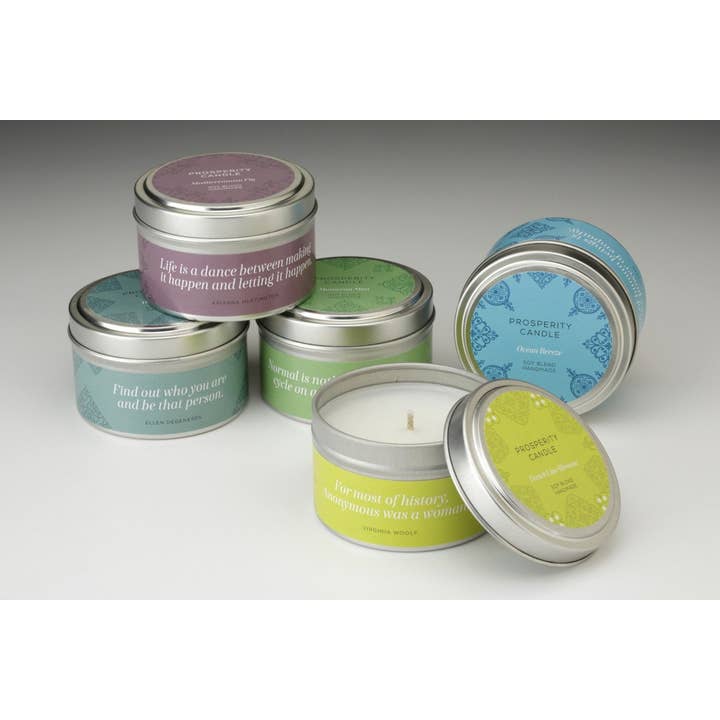 Ensemble de bougies citation d'inspiration estivale - Fait main pour la vente par Prosperity Candle