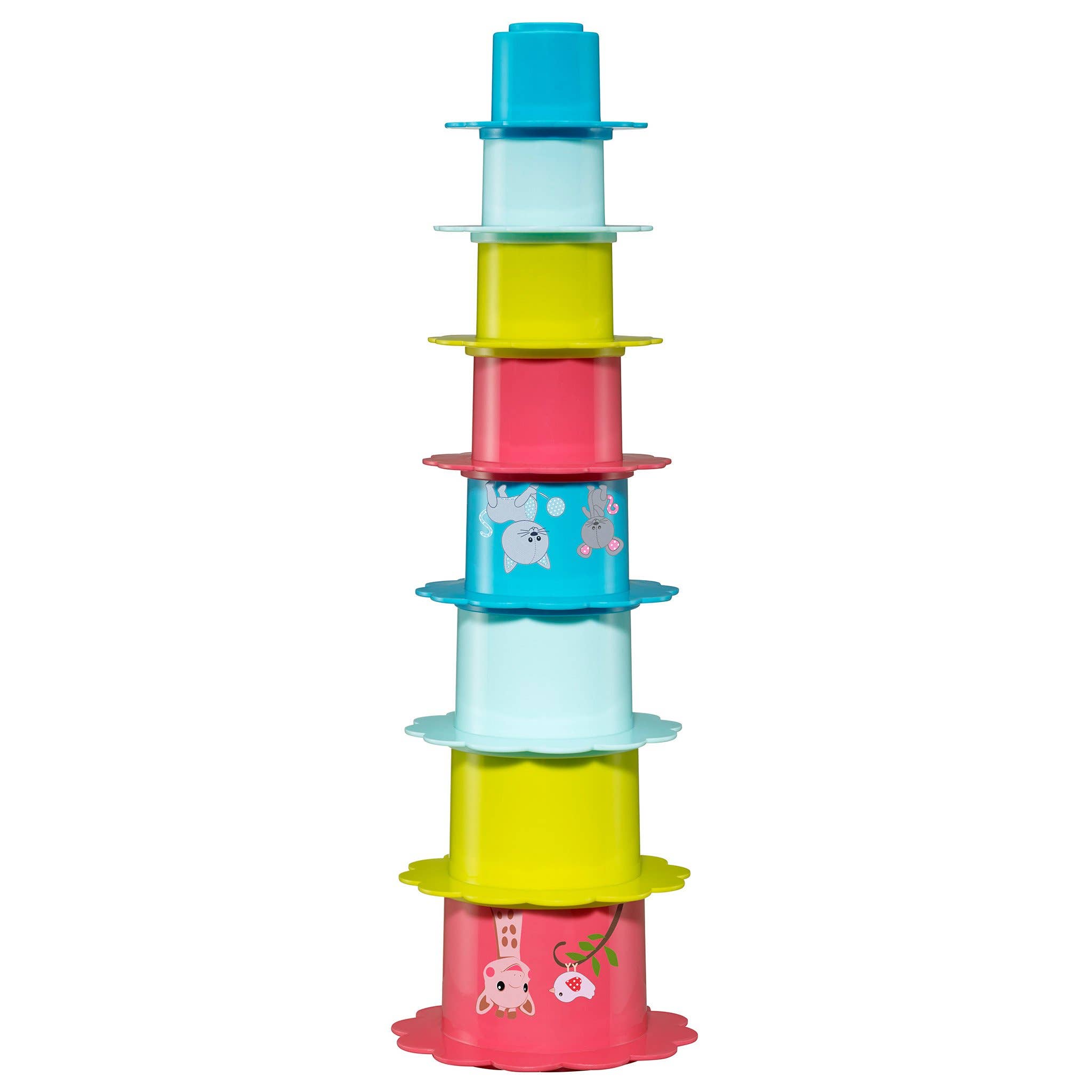 Sophie la Girafe by Calisson Toys. - Wholesale Stacking Rings Game - Baby - Stacking Flowers1