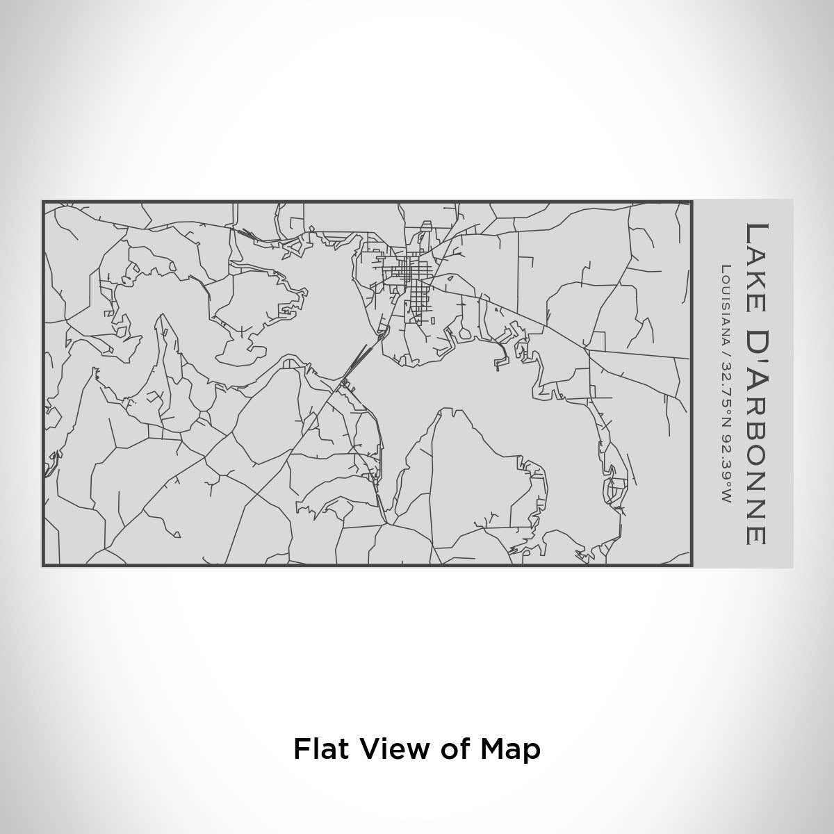 JACE.design - Wholesale Water Bottle - Lake D'arbonne LA Map Insulated Bottle1