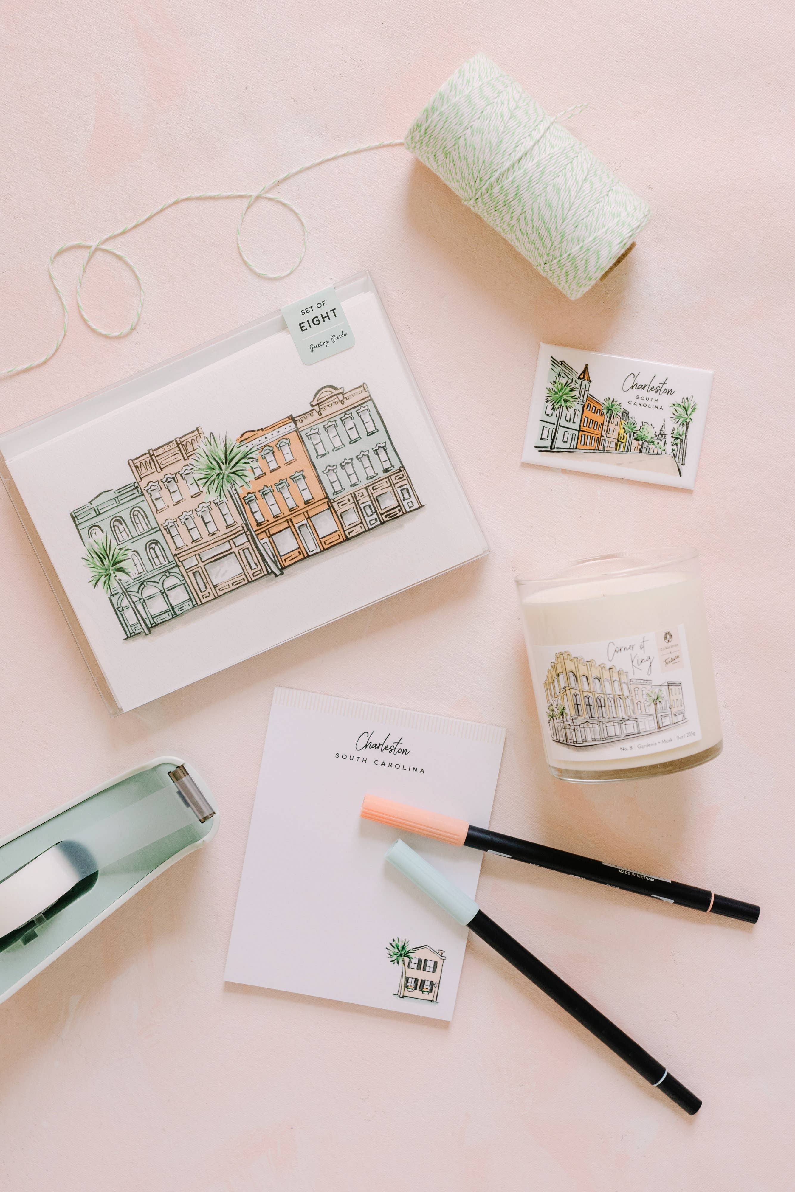 Texture Design Co - Wholesale Magnet - The Charleston Magnet - Sherbet Streets Collection4