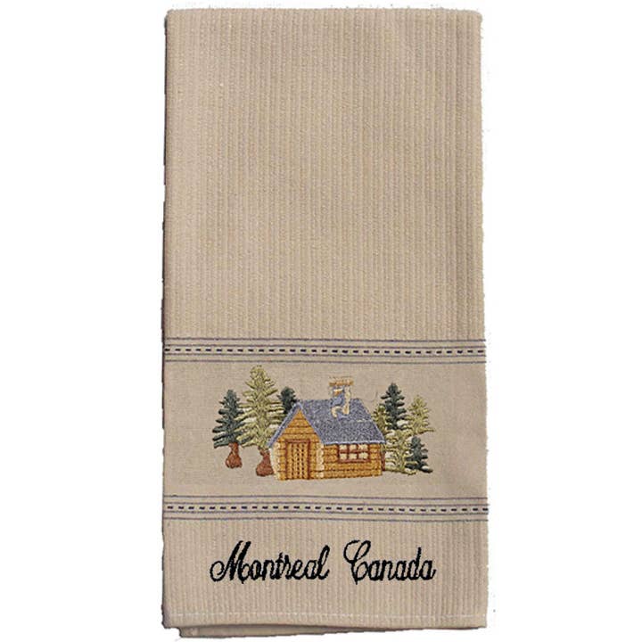 Cabin Premium Geborduurde Keukendoeken. Minimaal 12. voor wholesale door Taylor & Co. - The Taylor Collection