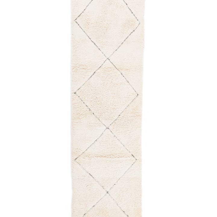 Tapis de couloir marocain fait main, 83 x 299 cm pour la vente par Benisouk