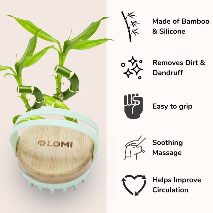 LOMI Pet Care - Wholesale Pet Brush - Cat/Dog - Pet Bamboo Massage Brush
