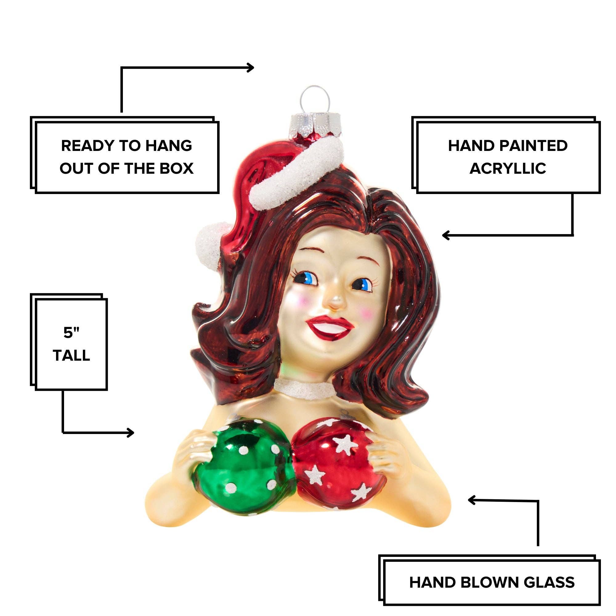Cheeky Ornaments - Wholesale Ornament - Christmas Carol2