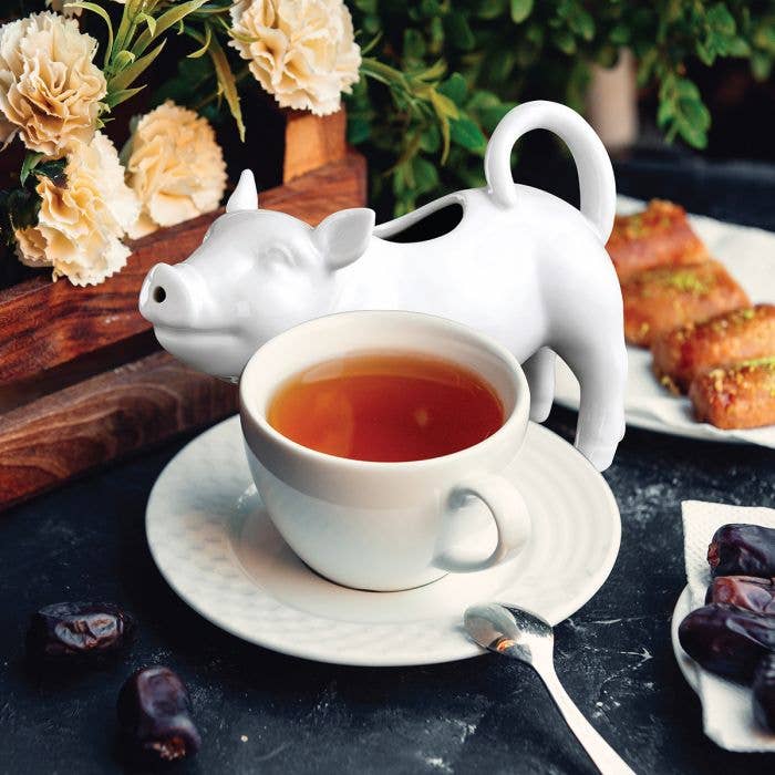 HIC - Harold Import Co. - Wholesale Kitchen Tool/Gadget - HIC Kitchen Pig Creamer With Handle, 6oz5