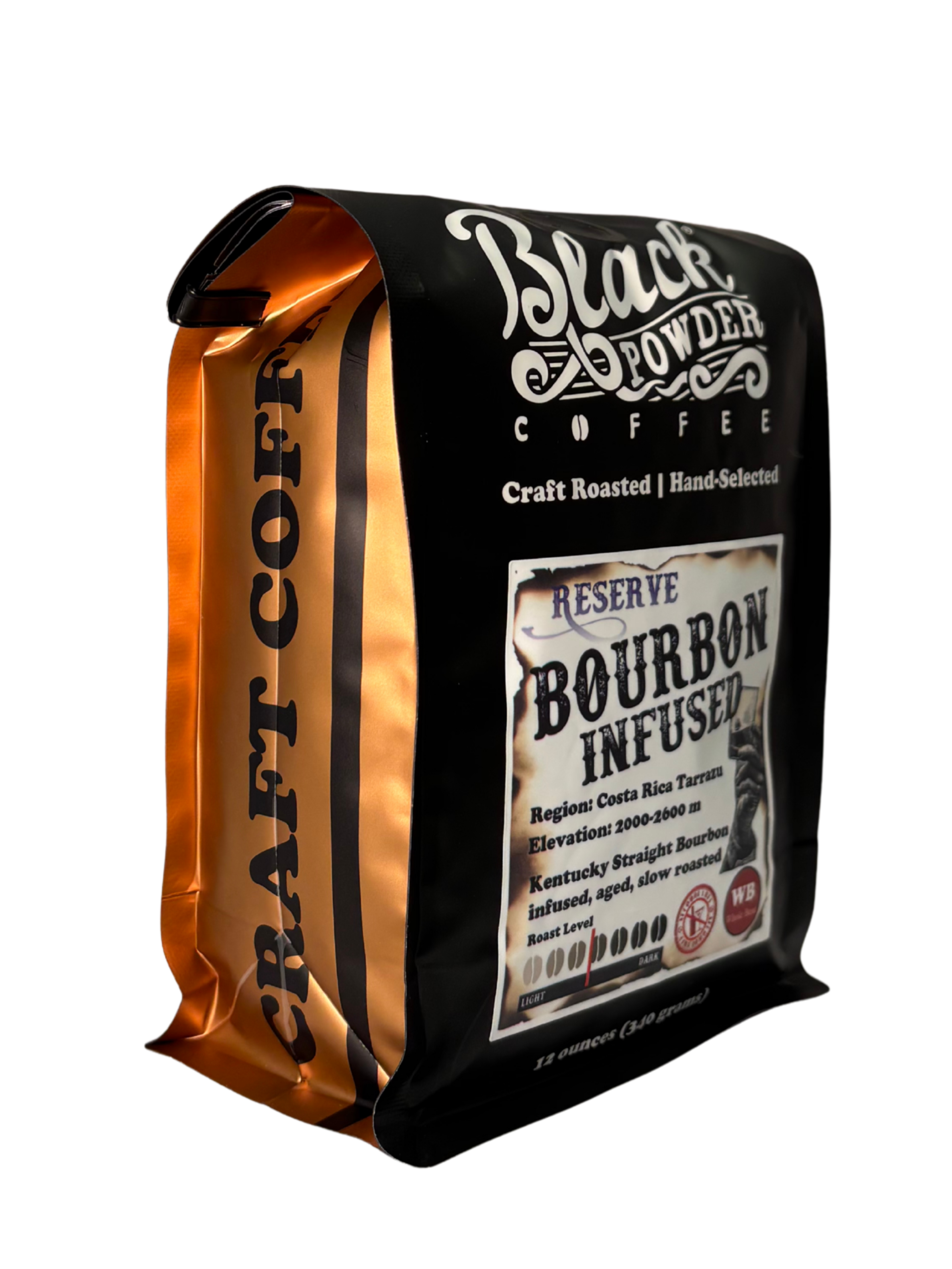 Black Powder Coffee - Wholesale Coffee Beans - Bourbon Infused1