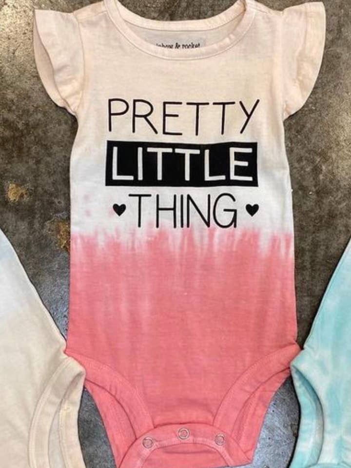 Pretty Little Things Dye Onesie for wholesale by Rainbow and Rocket