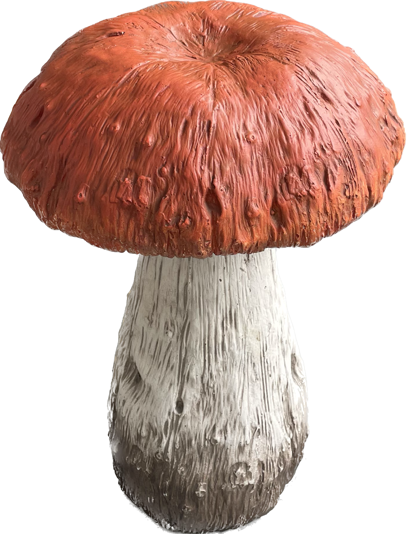 Galt International Company - Vente Bibelots/décorations d'extérieur - Statue en forme de champignon rouge ou orange avec capuchon 15"5