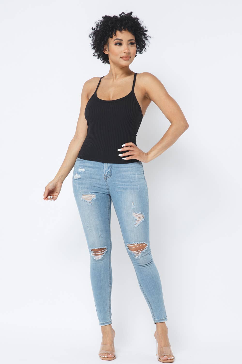 Julia by LoveJ - Wholesale Tank Top - Women's - Rib Racer Back Sleeveless Tank Tops1