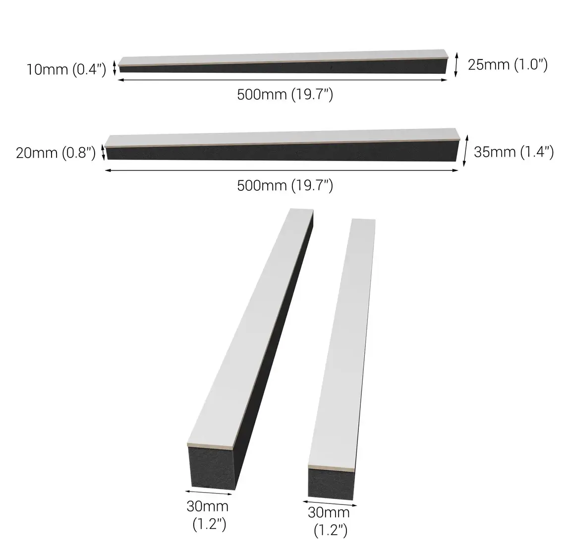 ATB-Sound sp. z o. o. - Wholesale Decoratief paneel - Akoestische houten wandpanelen «Loza-3» | 3 cm breed | Decoratie9