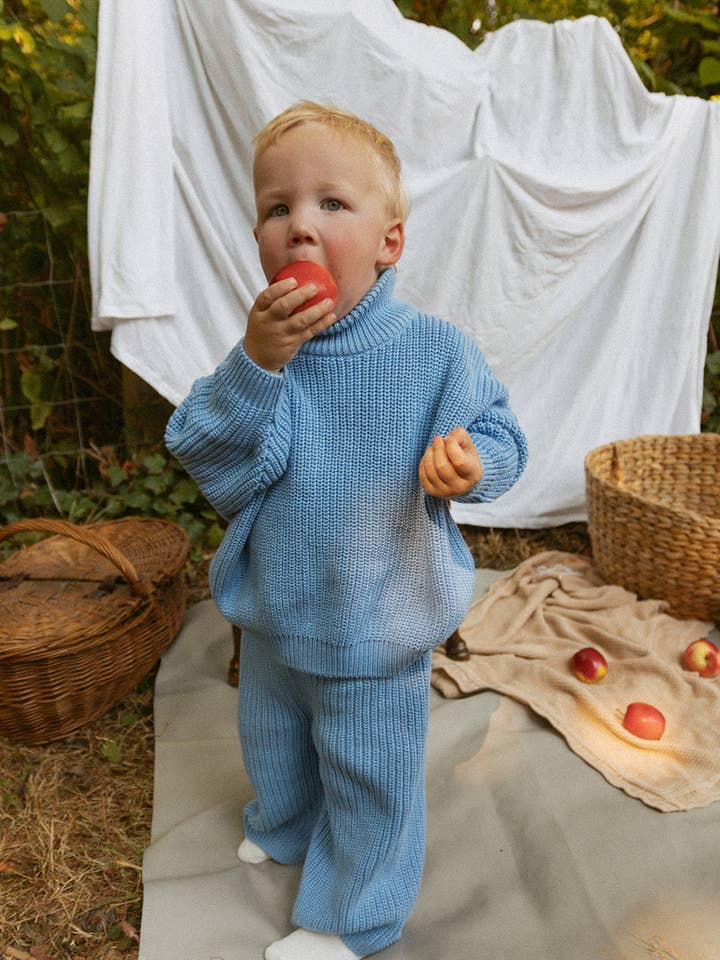 Morgan Set en Bleu Bel Air pour la vente par Winnie + Crew