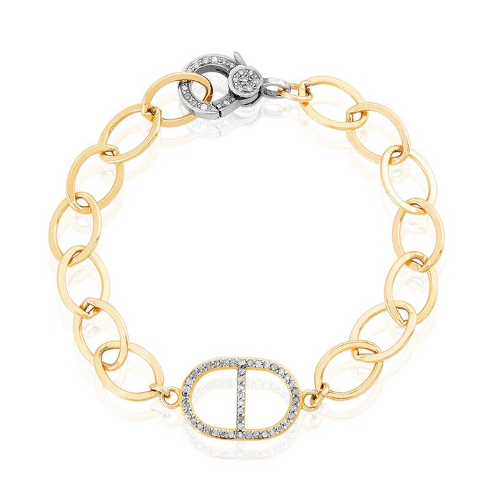 Sector Diamond Gold Bracelet for wholesale by Mabel Chong