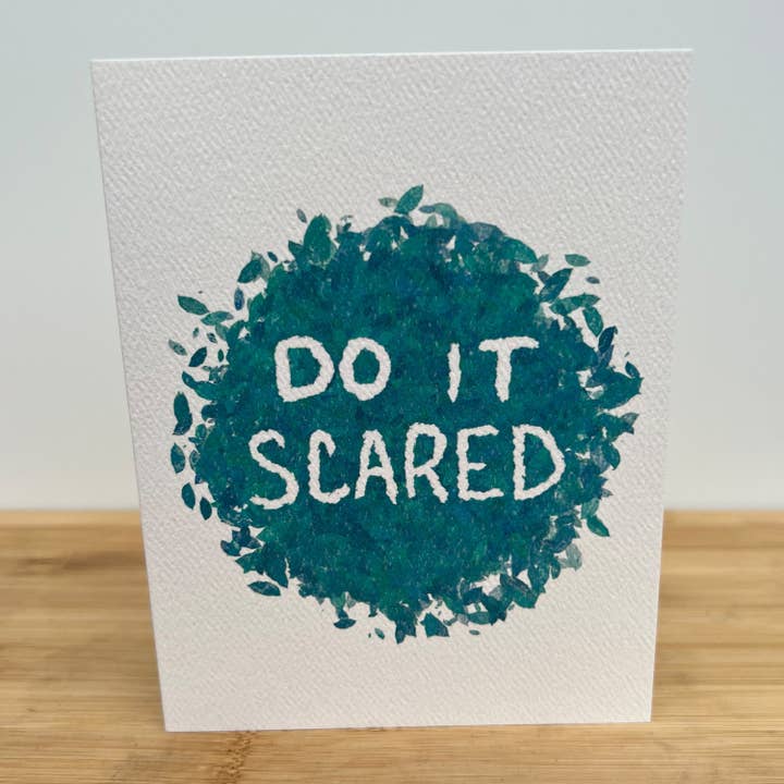 Draft Paper Co. - Wholesale Encouragement Card - Greeting Card • Do It Scared