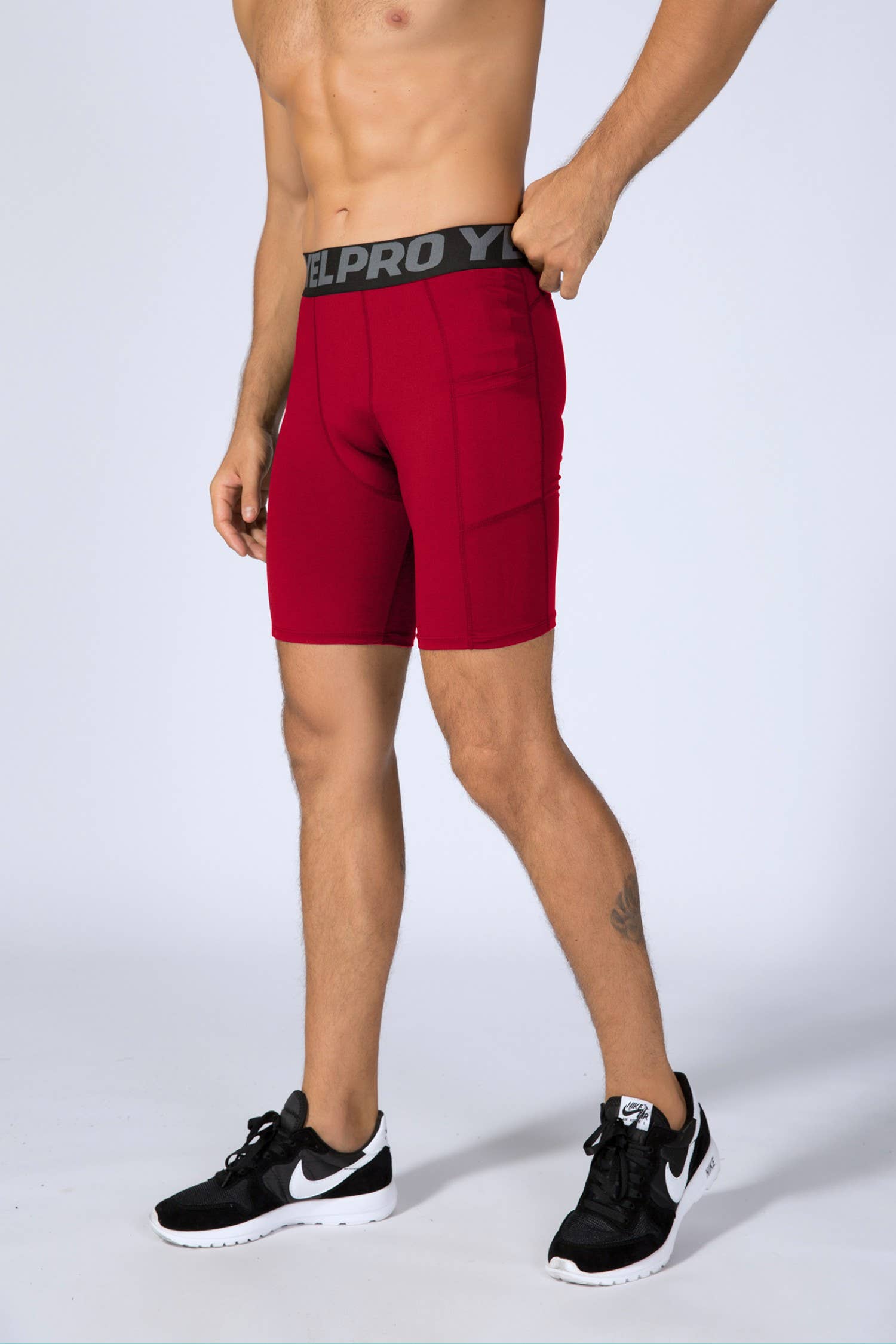 Active by Anna-Kaci - Venta al por mayor Pantalones cortos deportivos - Hombre - Pantalones cortos de compresión para hombre con cintura ancha13