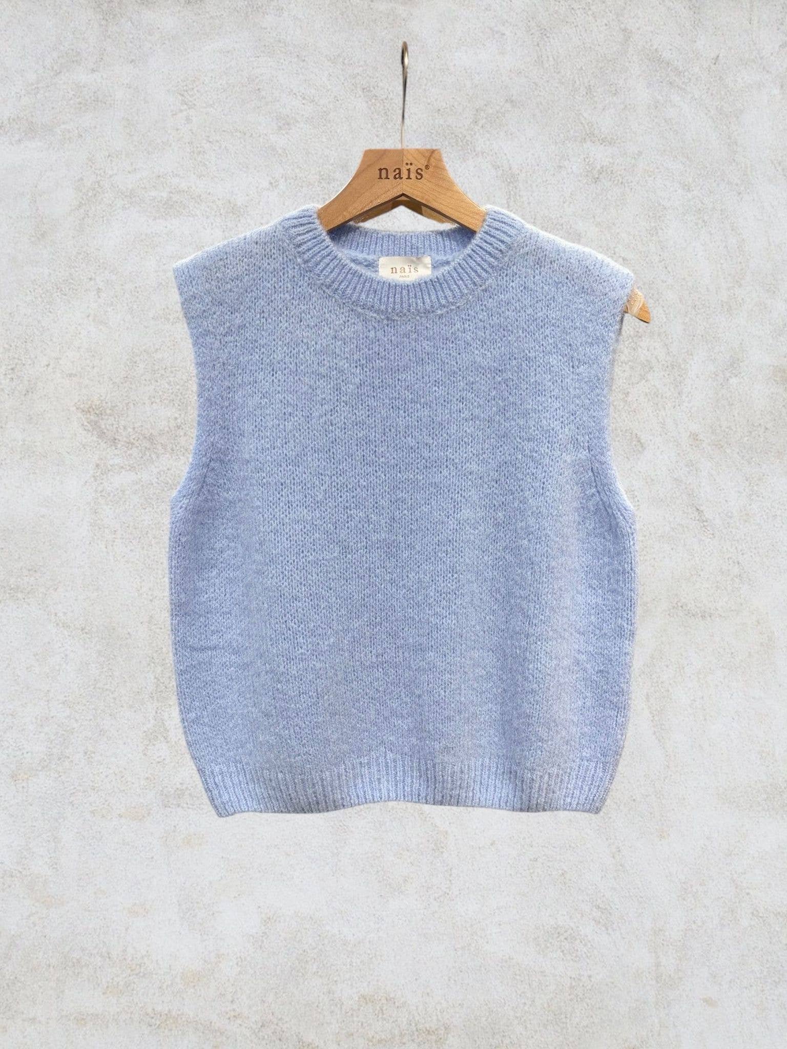 NAÏS PARIS - Wholesale Knit Sweater - Women's - Round neck sleeveless sweater in kid mohair and wool16