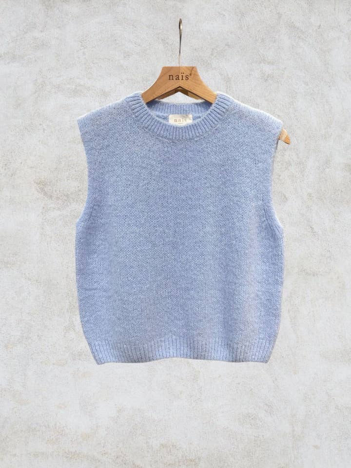 NAÏS PARIS - Wholesale Knit Sweater - Women's - Round neck sleeveless sweater in kid mohair and wool16