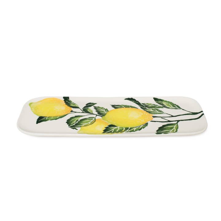 BlissHome – wholesale Platter – Tray/Platter, Sicilian Lemons on the Vine1