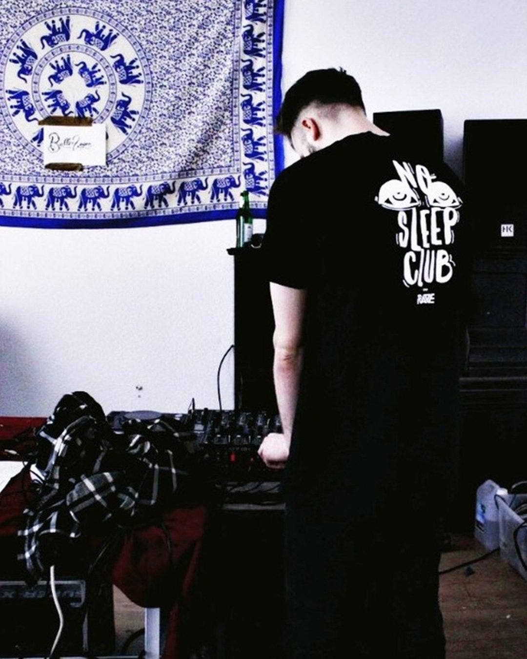 RAVE Clothing – wholesale Screen printed t-shirt – Men′s – No Sleep Club t-shirt in black6