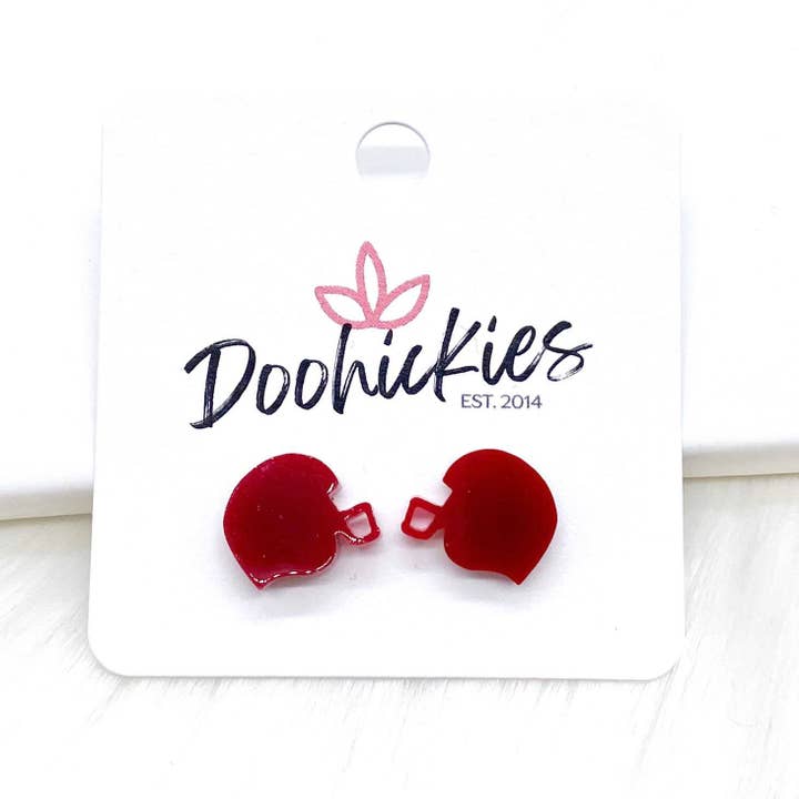 Doohickies - Wholesale Stud/Post Earrings - Acrylic Helmet Studs -Earrings