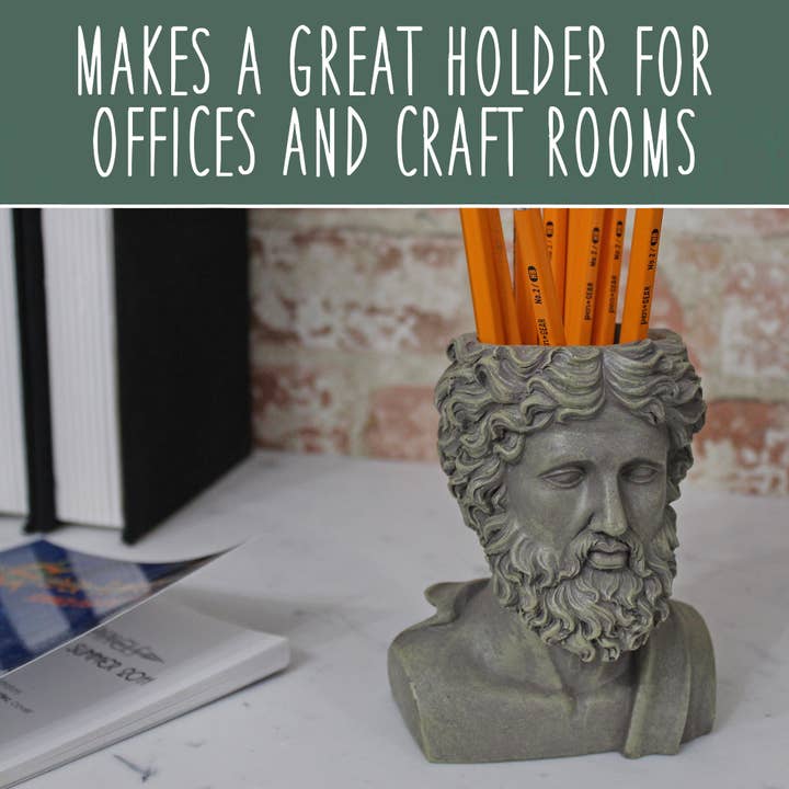 Kurated Korner – wholesale Plant pot – Esterno Greek God Zeus Planter Pot