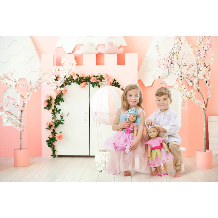 Heless – Großhandel Puppenbekleidung – Kinder – Kleid "Prinzessin Lillifee" mit pinker Schleife, 28-35 cm