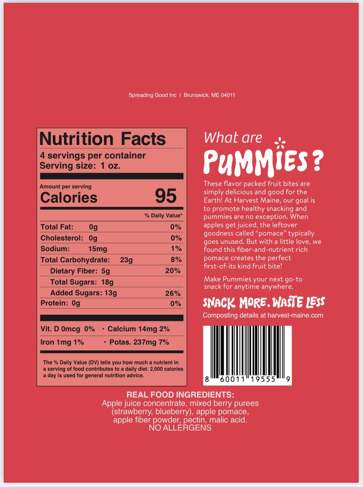 Harvest Maine - Wholesale Dried/Dehydrated Fruit - Harvest Maine Summer Berry Fruit Bite Pummies4