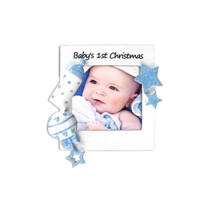PolarX Ornaments - Wholesale Ornament - Baby's 1st Christmas Personalized Picture Frame Ornament