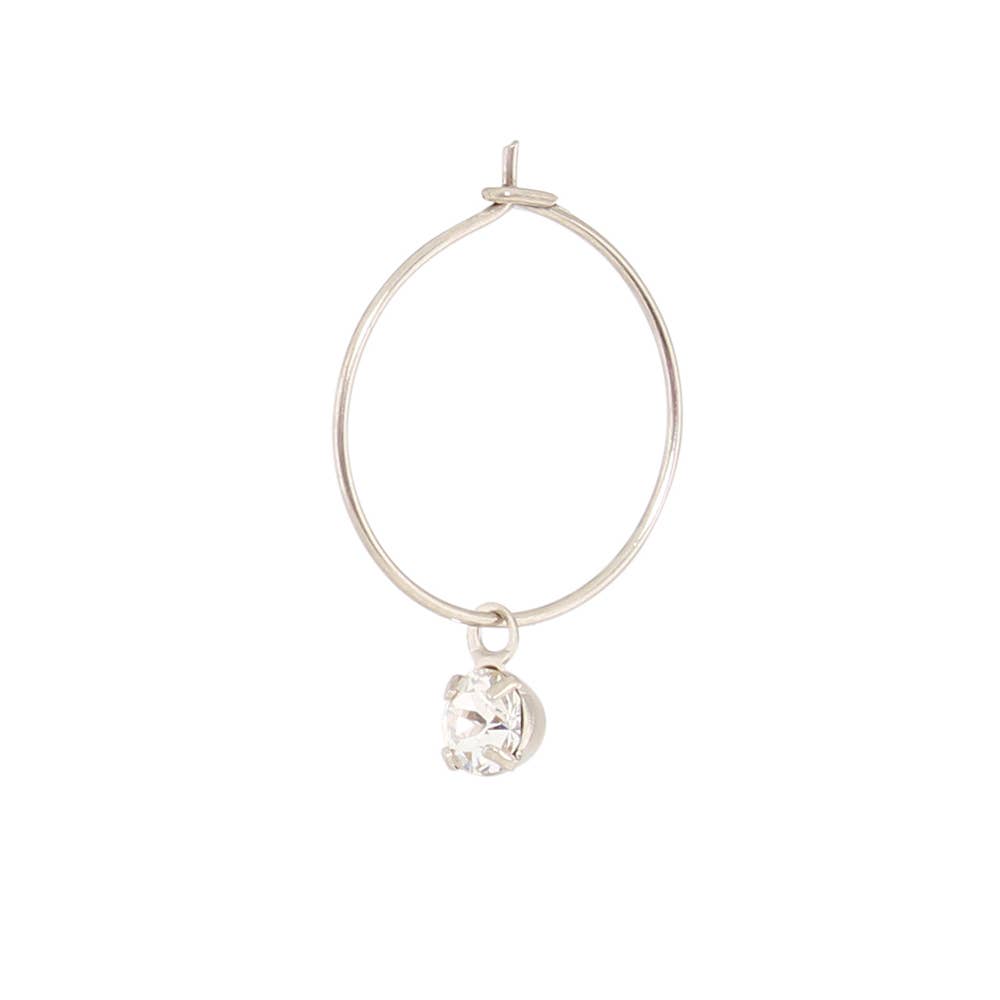 Baked Beads - Wholesale Hoop Earrings - Crystal Wire Hoop Earring5