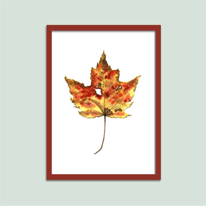 Autumn Leaf 3 Archival Print for wholesale by Tiny Pine Art